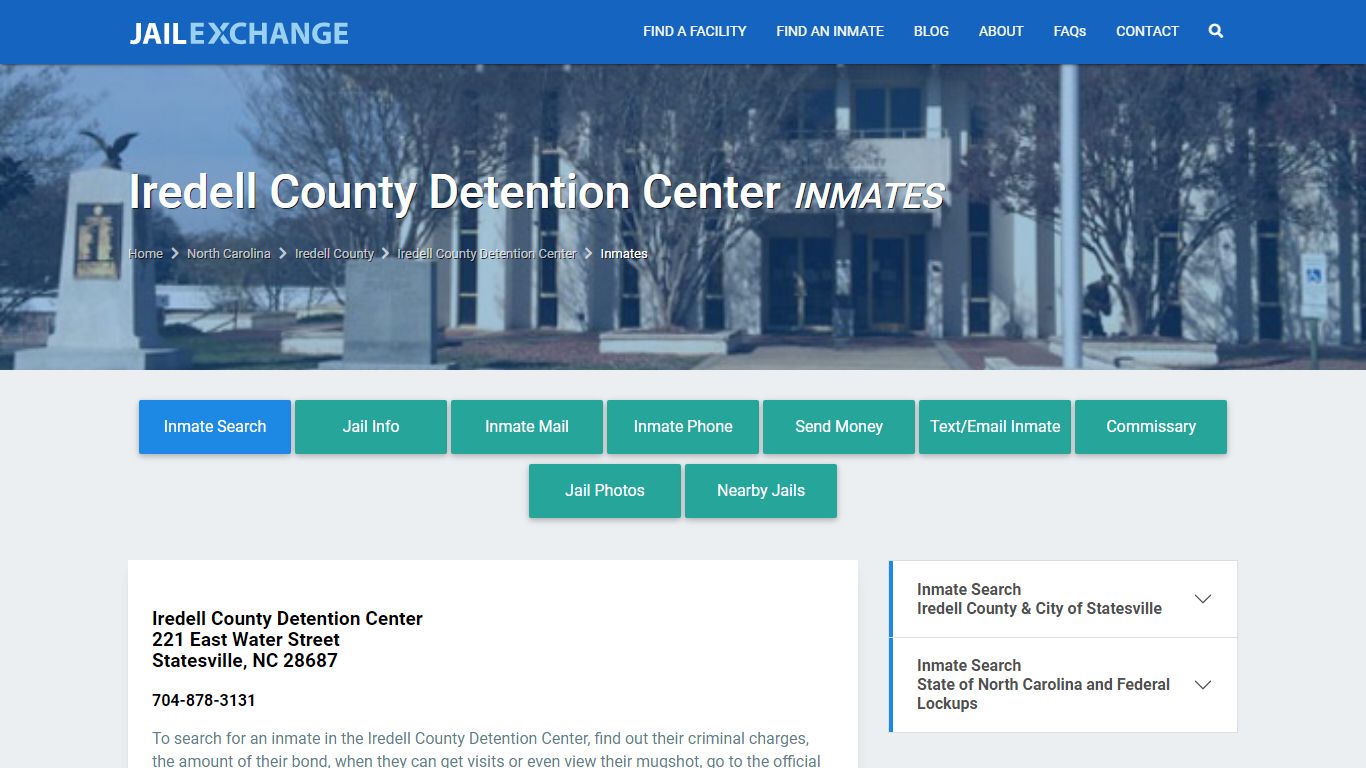 Iredell County Inmate Search | Arrests & Mugshots | NC - JAIL EXCHANGE